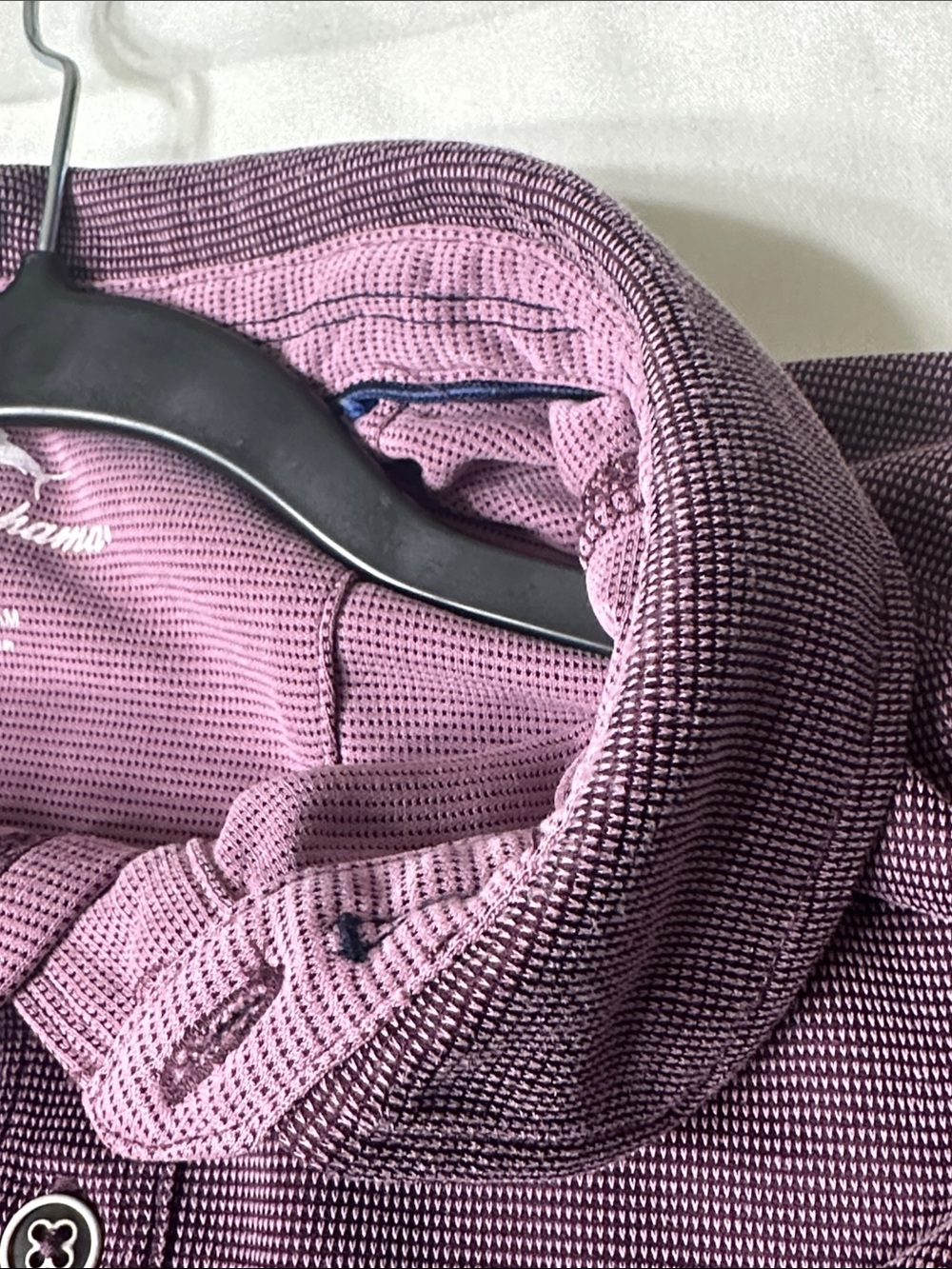 Tommy Bahama Men's Long Sleeve Polo Shirt size XL Mauve Purple - Picture 13 of 16